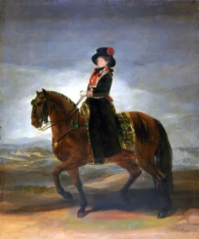 Queen Maria Luisa on horseback 1799 by Francisco Goya