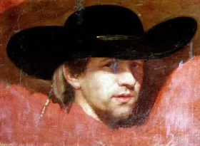 Portrait of a man with sombrero by Francisco Goya