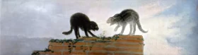 Cat fight 1786 by Francisco Goya