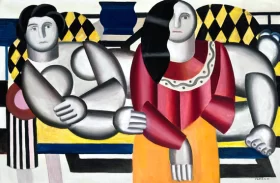 Le corsage rouge by Fernand Leger