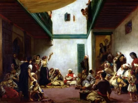 A Jewish Wedding in Morocco by Eugene Delacroix