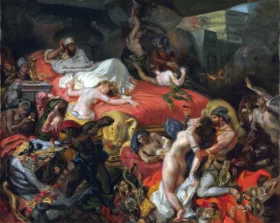 The Death of Sardanapalus 1844 by Eugene Delacroix