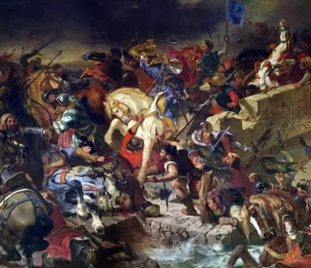 The Battle of Taillebourg by Eugene Delacroix