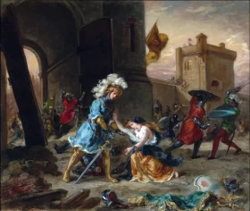 Scene From the Romance of Amadis De Gaule 1860 by Eugene Delacroix