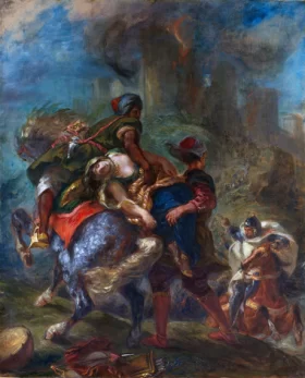 The Abduction of Rebecca 1846 by Eugene Delacroix