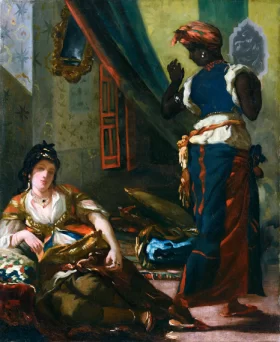 Women of Algiers in their Apartment by Eugene Delacroix