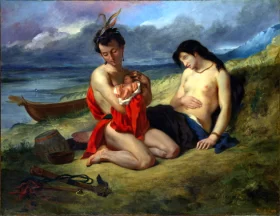 The Natchez 1835 by Eugene Delacroix