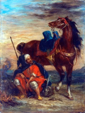 Arab Rider 1854 by Eugene Delacroix