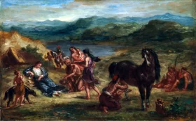 Ovid Among the Scythians 1862 by Eugene Delacroix