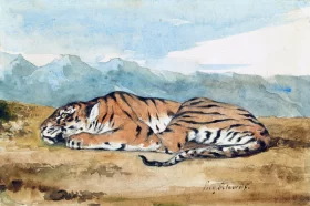 Royal Tiger by Eugene Delacroix