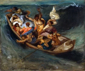 Christ on the Sea of Galilee 1841 by Eugene Delacroix
