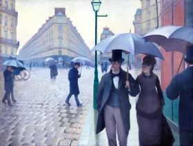 Paris Street; Rainy Day 1877 by Gustave Caillebotte