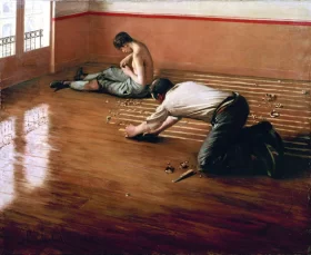 Floor-Scrapers 1876 by Gustave Caillebotte