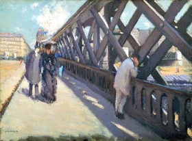 Le Pont De L'europe 1876 by Gustave Caillebotte
