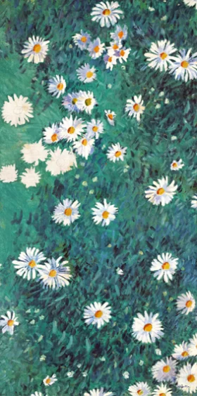 Bed of Daisies 1893-Panel 1 by Gustave Caillebotte