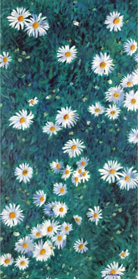 Bed of Daisies 1893-Panel 2 by Gustave Caillebotte