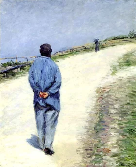 Homme Portant Une Blouse by Gustave Caillebotte