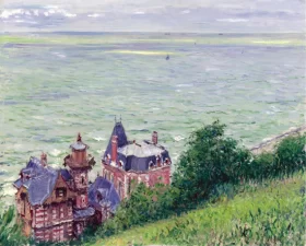 Villas à Trouville 1884 by Gustave Caillebotte