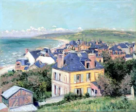 By the Sea at Trouville 1884 by Gustave Caillebotte