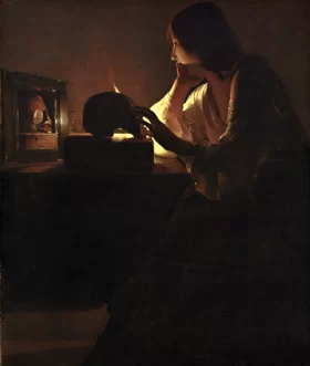 The Repentant Magdalen by Georges La Tour