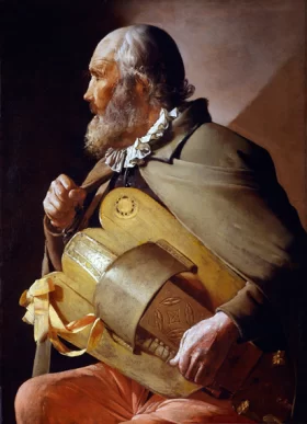 The Hurdy Gurdy Player by Georges La Tour