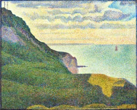 The Canal Of Gravelines, In The Direction Of The Sea by Georges Seurat