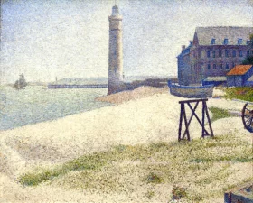 The Lighthouse At Honfleur by Georges Seurat