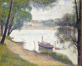 Gray Weather, Grande Jatte by Georges Seurat