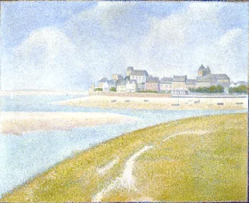 View Of Le Crotoy From Upstream by Georges Seurat