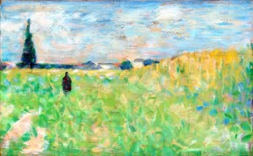 A Summer Landscape by Georges Seurat