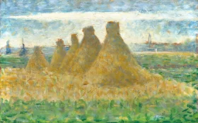 Haystacks by Georges Seurat