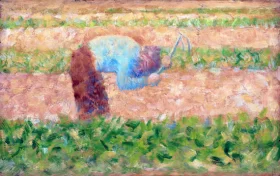 Man With A Hoe by Georges Seurat