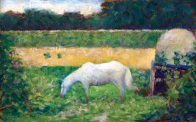 Paysage Avec Cheval by Georges Seurat