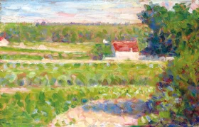 La Maison Au Toit Rouge by Georges Seurat