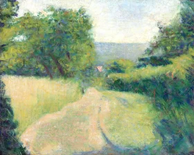 Le Chemin Creux by Georges Seurat