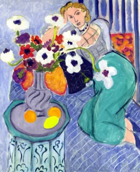 L'Odalisque, harmonie bleue by Henri Matisse