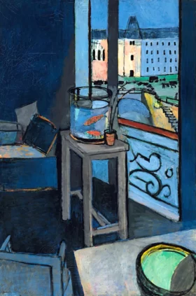 Les poissons rouges (Interior with a Goldfish Bowl) by Henri Matisse