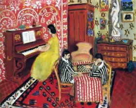 Pianist and Checker Players by Henri Matisse