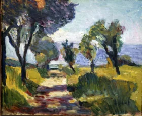 Corsican landscape, Olives by Henri Matisse