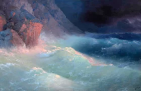 Storm on the Black Sea by Ivan Aivazovsky