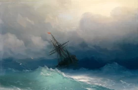Stormy Sea 1 by Ivan Aivazovsky