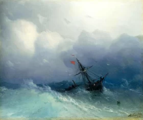 Shipwreck on Stormy Seas by Ivan Aivazovsky