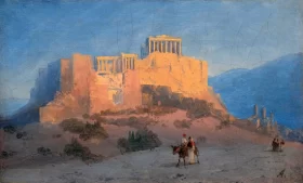 View of the Acropolis by Ivan Aivazovsky