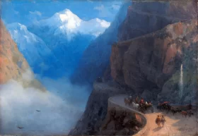 From Mleta to Gudauri 1868 by Ivan Aivazovsky
