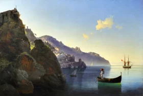 The Coast in Amalfi 1841 by Ivan Aivazovsky
