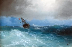 Gathering Storm 1899 by Ivan Aivazovsky