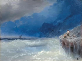 Stormy seas, 1900 by Ivan Aivazovsky