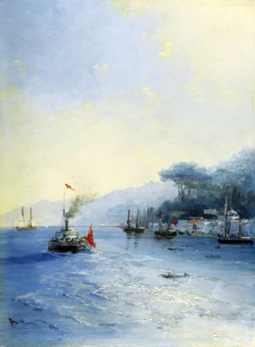 Shipping on the Bosphorus, Constantinople, 1900 by Ivan Aivazovsky