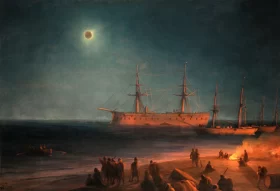 Solar Eclipse in Feodosia by Ivan Aivazovsky