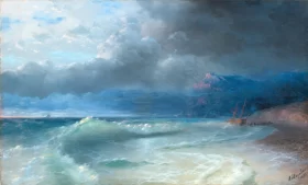 Shipwreck on a Stormy Morning, 1895 by Ivan Aivazovsky